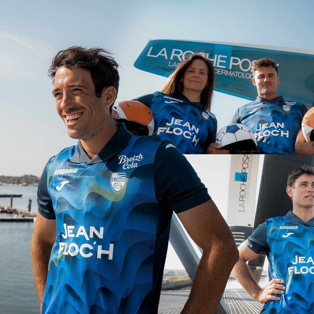 FCLorient's tweet photo. 🔱 La mer en héritage

Notre maillot Third 26/27 rend hommage à l’identité maritime qui unit notre territoire à notre club.

Conçue au rythme de l’océan, cette tunique à dominante bleue arbore des nuances d’azur et de vert, inspirées des vagues et des reliefs de nos fonds marins.