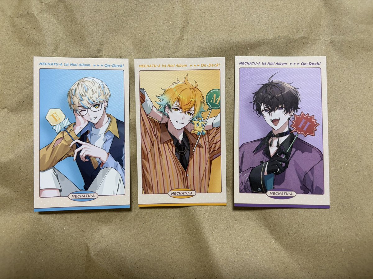 otorihikinoco's tweet photo. 【交換】にじさんじ MECHATU-A めちゃつえー 1st Mini Album アルバム On-Deck! 特典 ランダムフォトカード

譲：画像1枚目
求：画像2枚目🩷

まとめての方優先
都内手渡しor郵送でのお取引
検索からでもお気軽にお声がけください！ https://t.co/8q9tzrpcrT