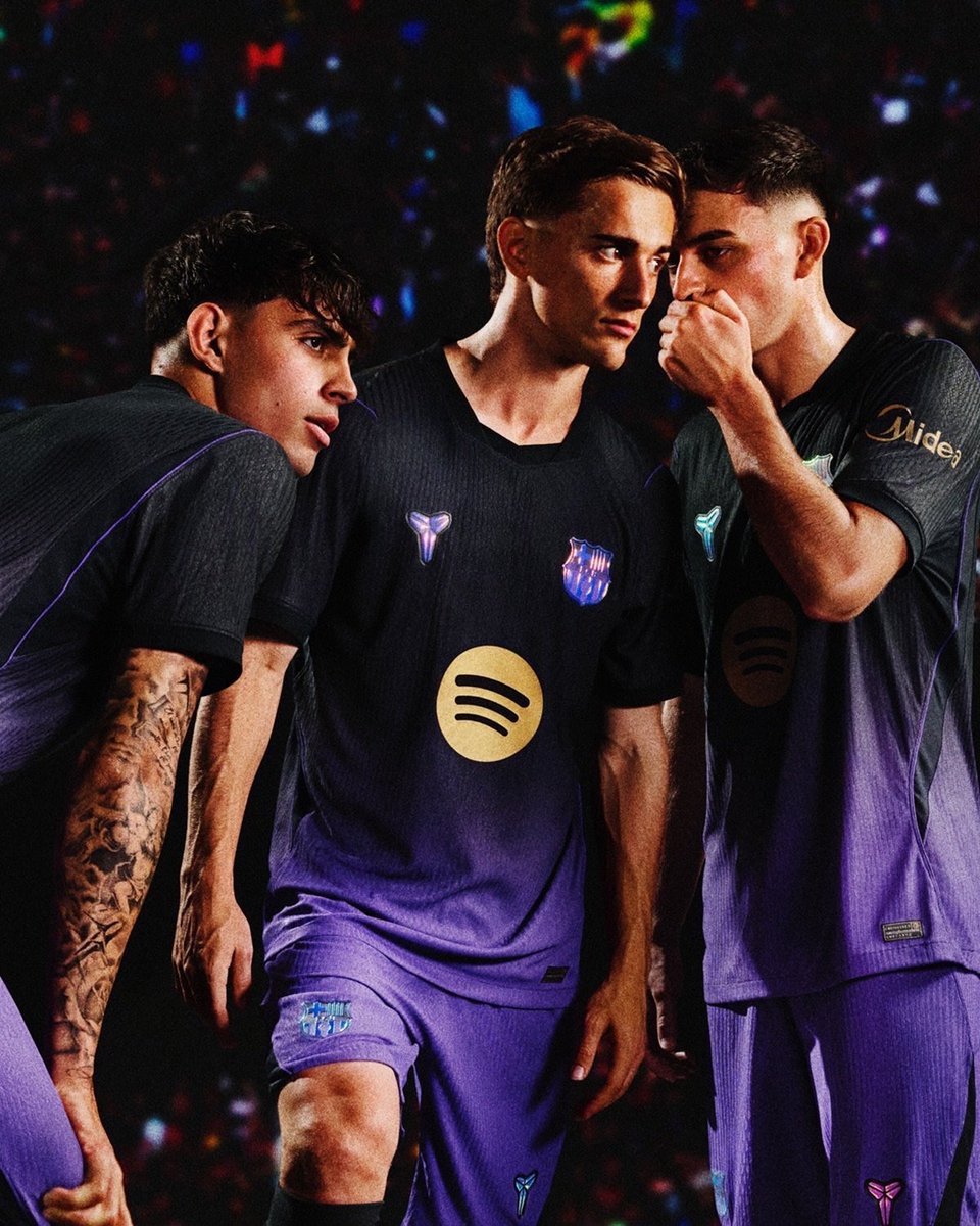 CultureStacked's tweet photo. Nike and Barcelona unveil their 2026/27 Kobe away kit. https://t.co/YW3PmEh6PG