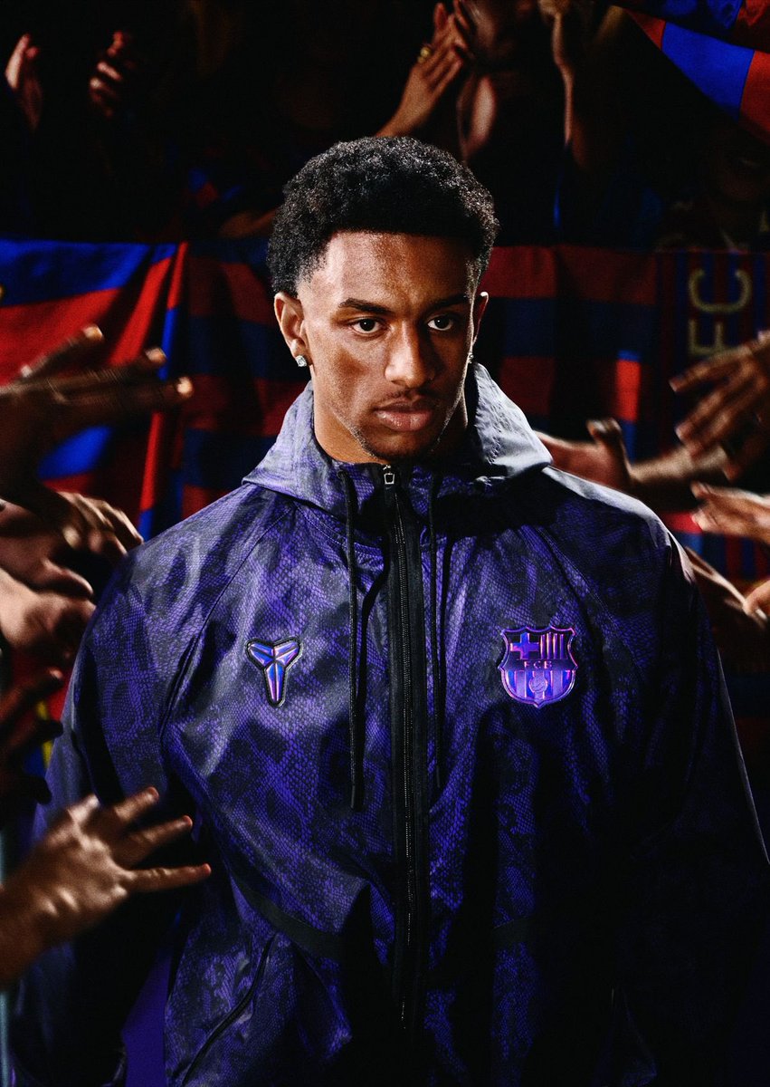 CultureStacked's tweet photo. Nike and Barcelona unveil their 2026/27 Kobe away kit. https://t.co/YW3PmEh6PG