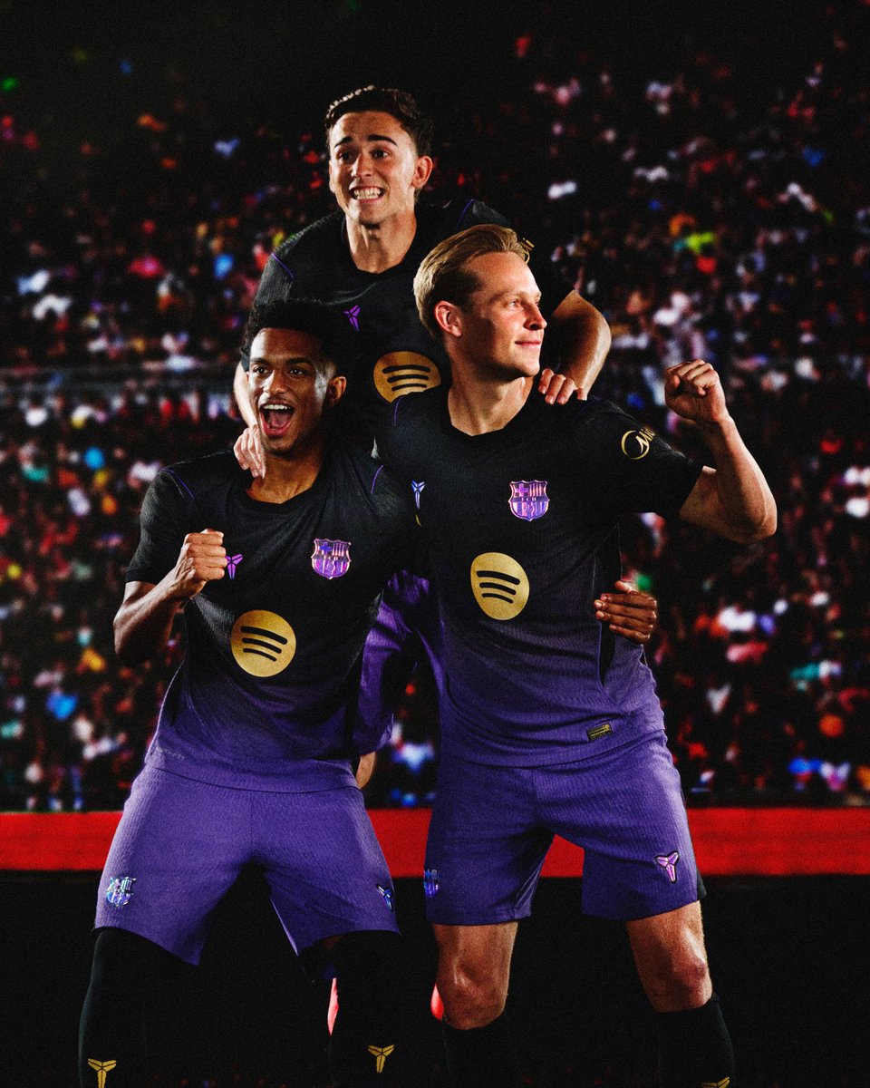 CultureStacked's tweet photo. Nike and Barcelona unveil their 2026/27 Kobe away kit. https://t.co/YW3PmEh6PG