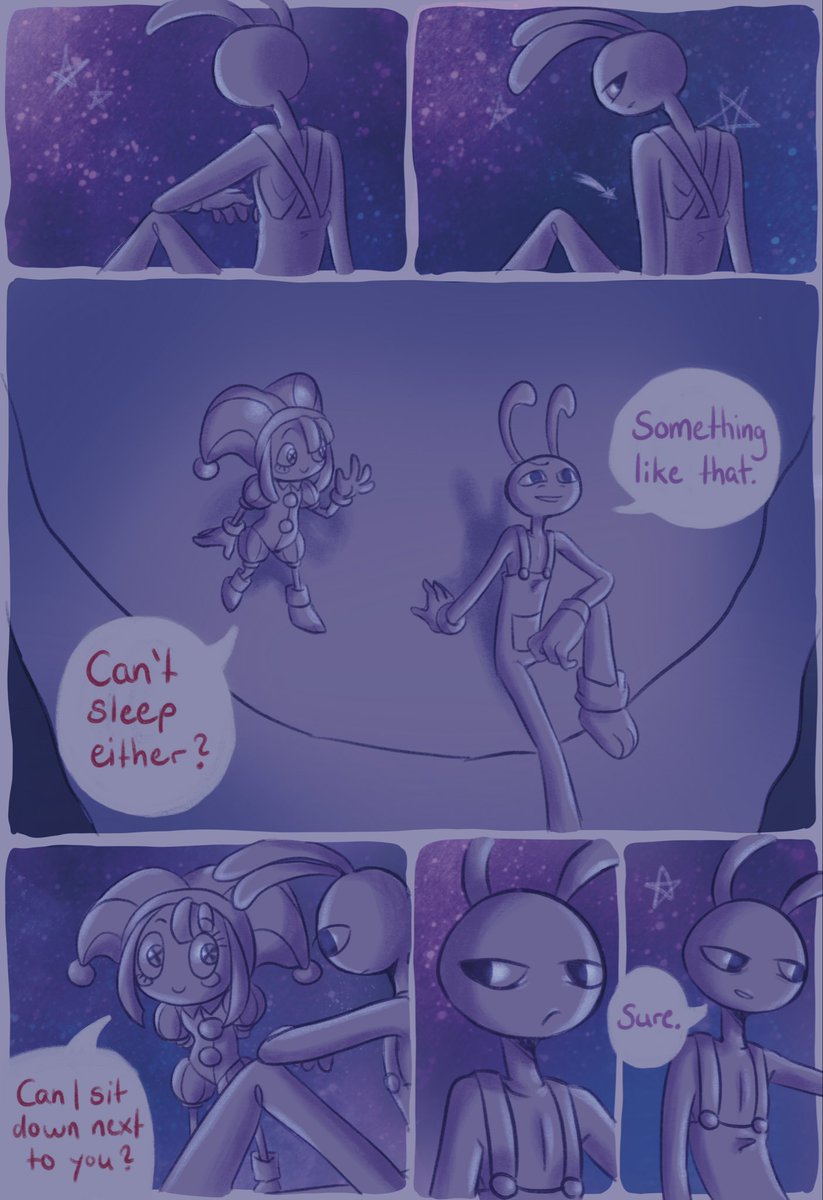 bluezdini's tweet photo. Moon page 1-2

#tadc #tadcjax #tadcpomni #tadcfanart #funnybunny #theamazindigitalcircus https://t.co/FFn7C8Imx6