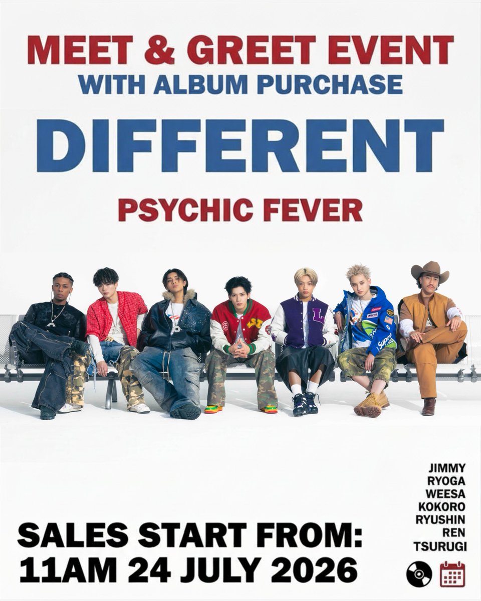 📢] PSYCHIC FEVER『DIFFERENT』発売記念 Meet & Greet in London 開催