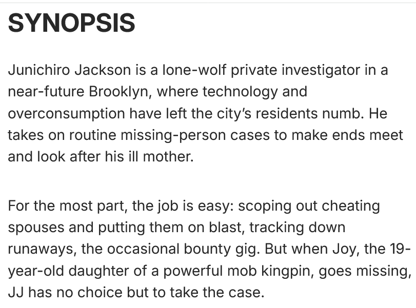 NintendoMan064's tweet photo. Another new Kickstarter that I'll be sharing on. This is Manga to a possibly animation series. A psychological thriller call Junichiro Jackson. (JJ)🌆
#JunichiroJackson #Kickstarter #Indie #IndieAnimation #Animation #Manga
https://t.co/y7wMcuOPII https://t.co/3I3weDXkhg