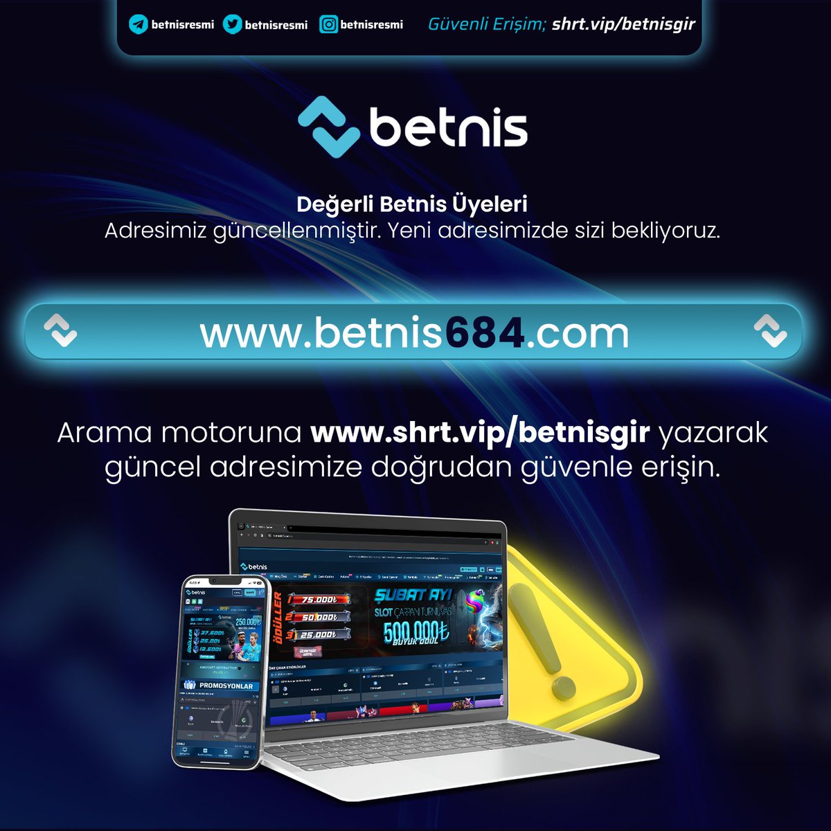 XBetnis's tweet photo. GÜNCEL ADRES HAKKINDA 📣
 
Betnis güncel adresi https://t.co/BtG5e3Fmbb'dur

Güncel adres ve diğer duyurulara dair yapılan paylaşımlardan anında haberdar olmak için resmi sosyal medya hesaplarımızı takip ediniz.
 
Betnis'te güvenle oyna!

#Betnisgiris #Betnisgirisi #Betnisgirisi https://t.co/DdKP53Qyjf