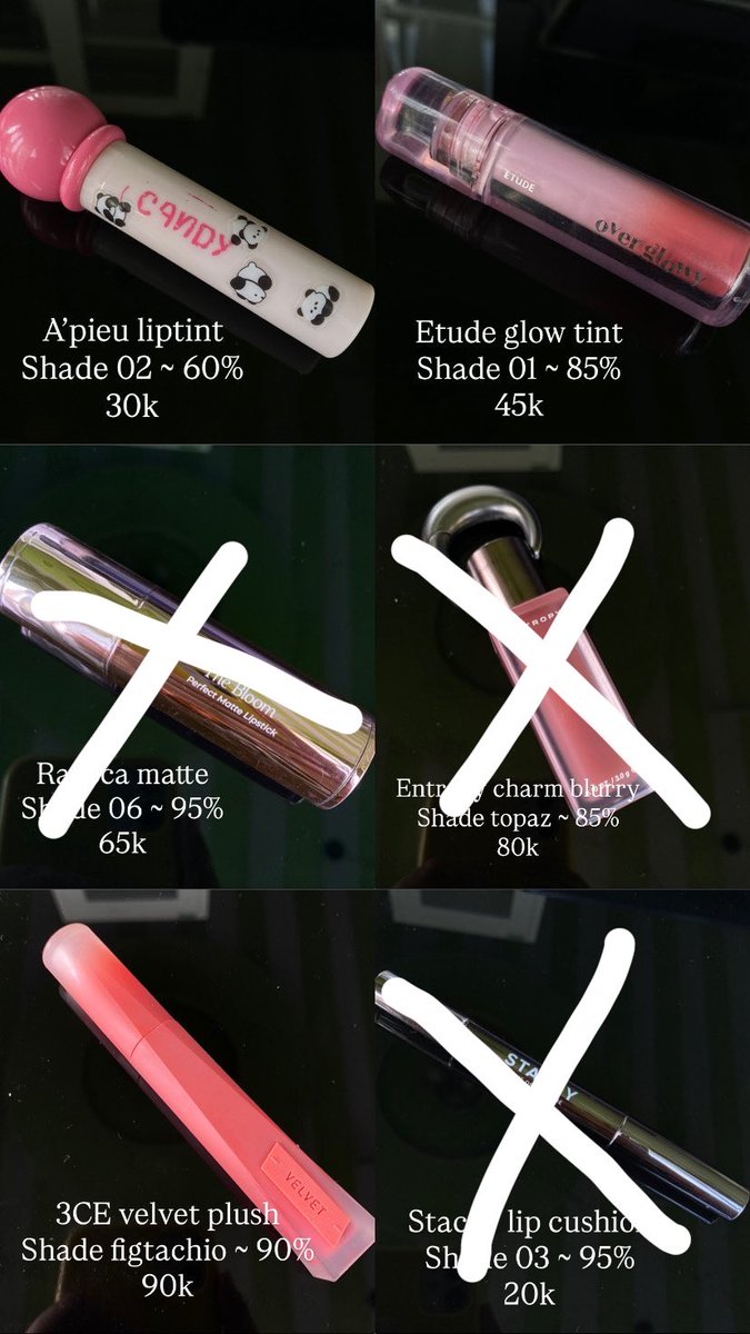 1sixu's tweet photo. WTS - PRELOVED MAKEUP
EXP 2027-2029

Bisa oren splitpay / +adm

Lip matte tint velvet blush eyeshadow loose powder puff foundation skintint highlighter estee lauder rare beauty espoir kiko milano entropy romand mad for hadalabo ultima raecca , dll https://t.co/7tLqZ3OGoR
