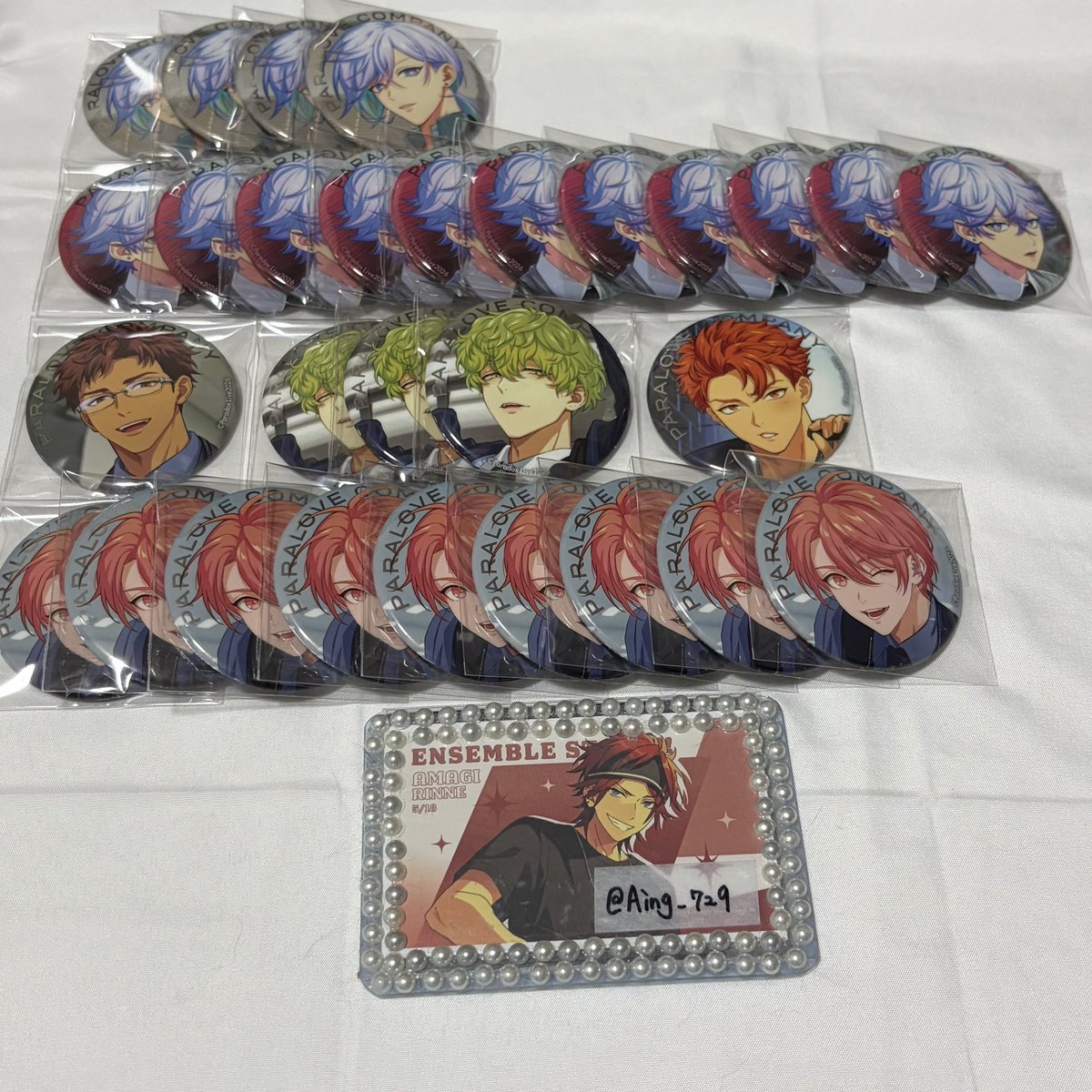 Aing_729's tweet photo. 交換 パラライ 缶バッジ パララブカンパニー
譲
アレン ♡夏準 ♡アン 匋平 ✧リュウ ＊四季 珂波汰 ♡那由汰 ♡善 北斎 ✧紗月 ＊玲央

求
依織
or 300+送料(＊のみ)

♡…同数抱き合わせ可
✧…同数抱き合わせor2:1可
＊…倍数抱き合わせor3:1可

検索からでもお声かけください.ᐟ https://t.co/1DVAWpUace