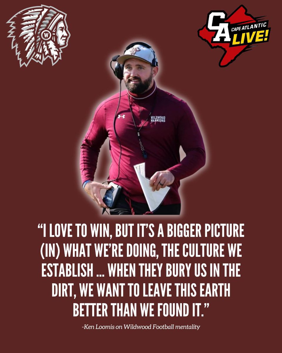 CAL_LiveSports's tweet photo. A tremendous mentality from @CoachLoomisWW about Wildwood Football. It’s very unique and special to play for the Warriors down south! https://t.co/K7RKZP6lhf