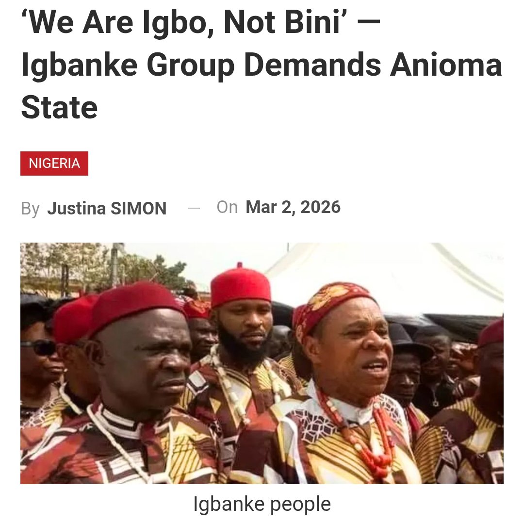 Samek_Samek's tweet photo. @Ogunbadeni84176 You Ronutards are not taught how to do a simple research in your Oluwole schools? Rema is from Igbanke and Igbanke is are Igbo people. https://t.co/9Ts0LEuAAJ