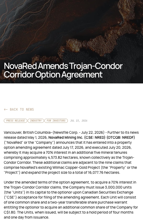 coolinpackshow1's tweet photo. COPPER SCARCITY IS REAL. C$400K work due in 2026. NRED targets C$2M of work in 2027.

#teenagee #Trading #questpit AMD QCOM MSFT https://t.co/Zkm95jbkdk