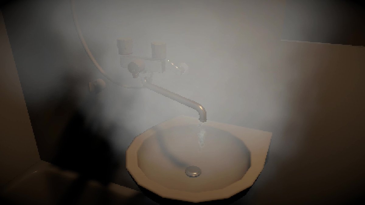 fmfmgames's tweet photo. 不安ごとプロモ活動、シナリオ「湯気」の紹介です。

湯気に包まれた浴室を楽しむ投稿者が、入浴中に背後の気配を感じた。
背後を振り返っても誰もいなかったが、曇りの中の視線は、晴れ��かった。

#ゲーム制作 #indiegame https://t.co/qSsRxXKkvY