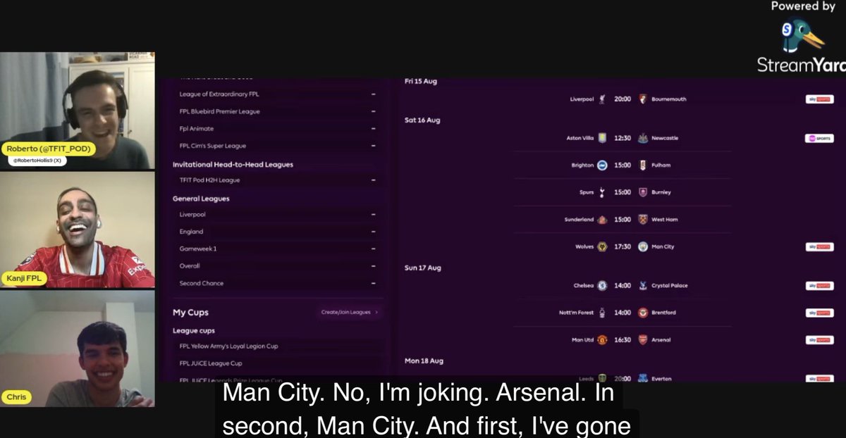 RobertoHollis9's tweet photo. On this day 1 year ago, myself, Chris and @KanjiFPL talked through the new #FPL rule changes, new prices and first drafts, answering listener questions and playing a fun quiz in our 3rd season of #TFITPod.
Who remembers this one?
https://t.co/77a2g3FSWY
https://t.co/nw4tY98NnI https://t.co/f26F3JpdWn