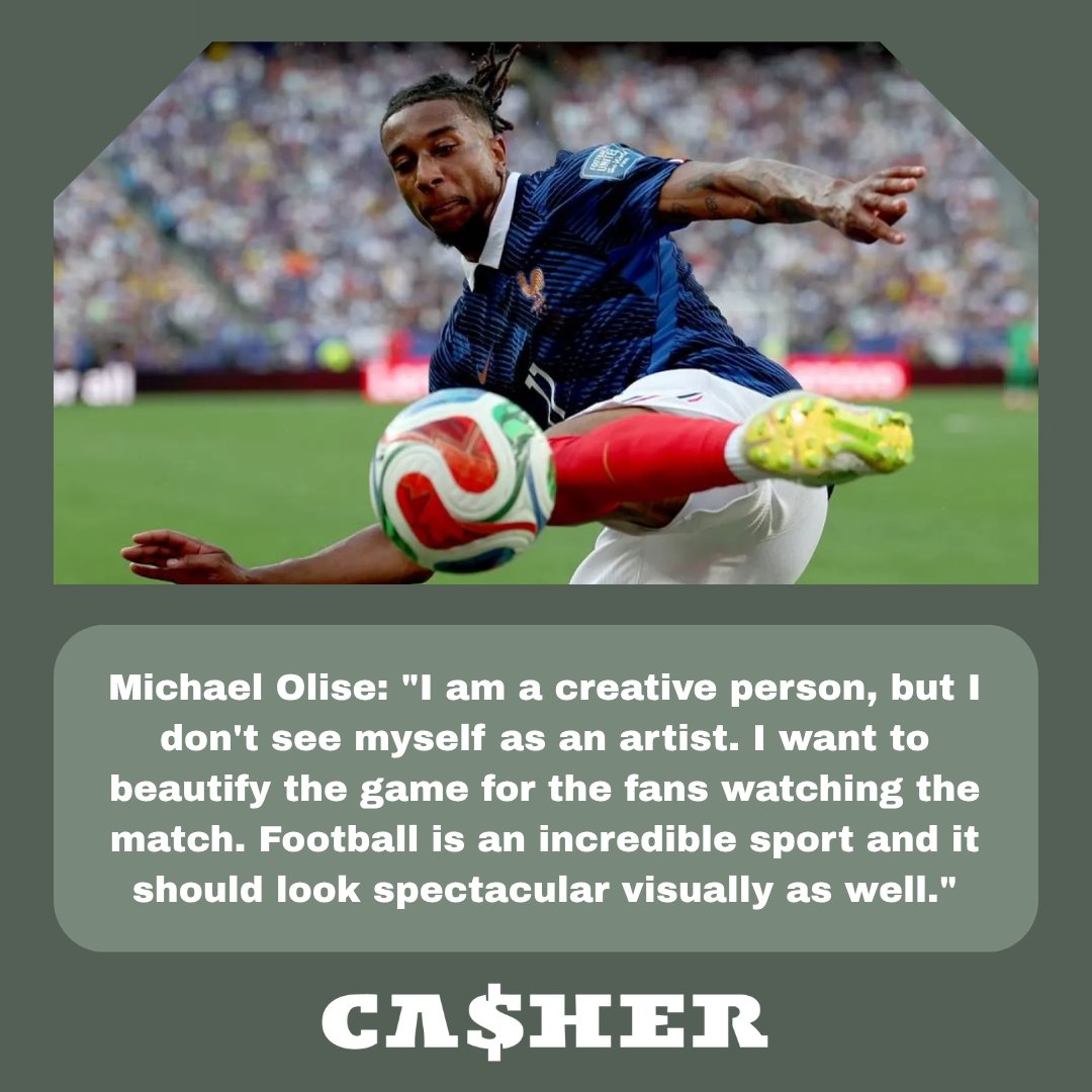 casher_tr's tweet photo. 🪄 Michael Olise wants football to look spectacular for the fans. Keep up with the game’s brightest voices through Casher. Casher Login: https://t.co/BQqbbMYdkD https://t.co/b9HFgjZoKf