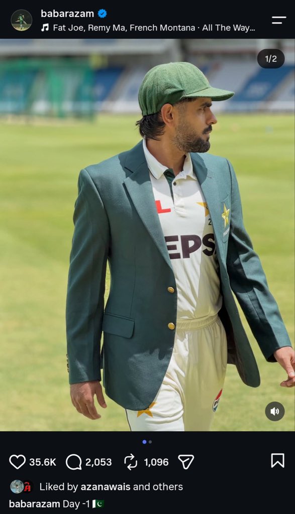 Abdullahhhh_56's tweet photo. Babar azam Instagram’s Post. 🇵🇰

- King is ready. 🔥 https://t.co/BKHSiSFaQe