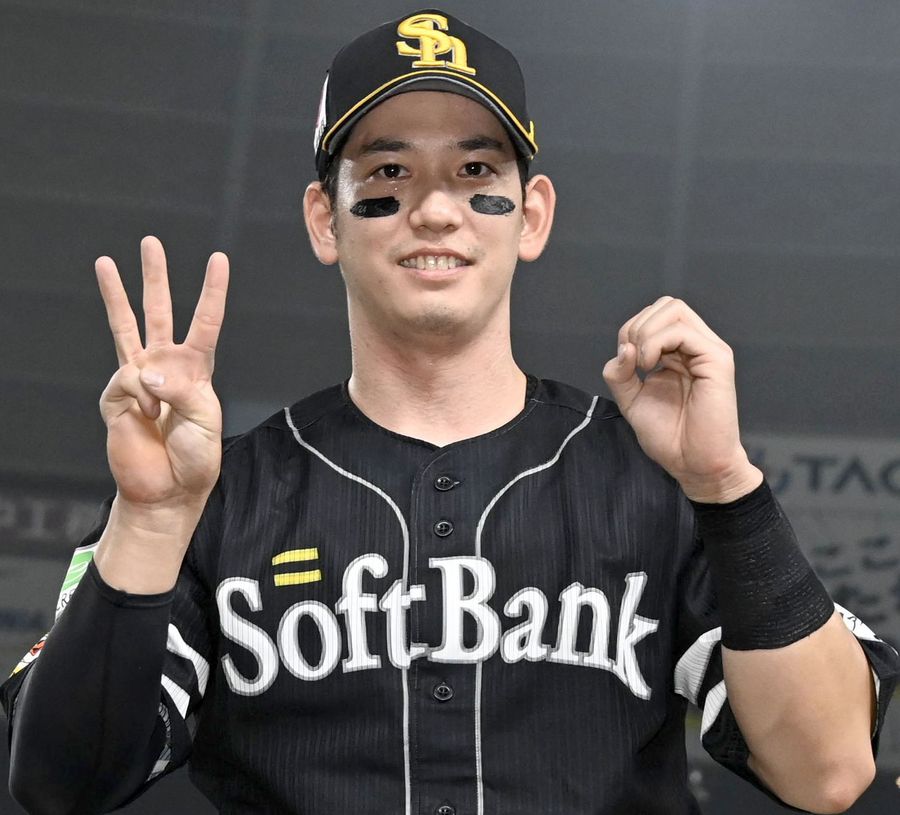 nishispo_hawks's tweet photo. 栗原陵矢選手が12球団最速30号到達　

2位西武と5.5ゲーム差で球宴前に独走モードへ

▼記事はこちらから▼ #sbhawks
https://t.co/9E2q11CgwD https://t.co/j2qc1PkGUd