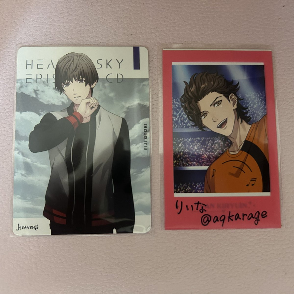 aqkarage's tweet photo. 【交換】 うたプリ HE★VENS メセカ ヘヴスカ HEAVEN SKY 特典カード
譲) 瑛二
求) ヴァン
プロフ記載の都内手渡しか、郵送希望。

発売から日にちが経っており、難しいかと思いますが、もし可能な方いらっしゃいましたらお気軽にお声がけください。 https://t.co/k8vkbg7UGQ
