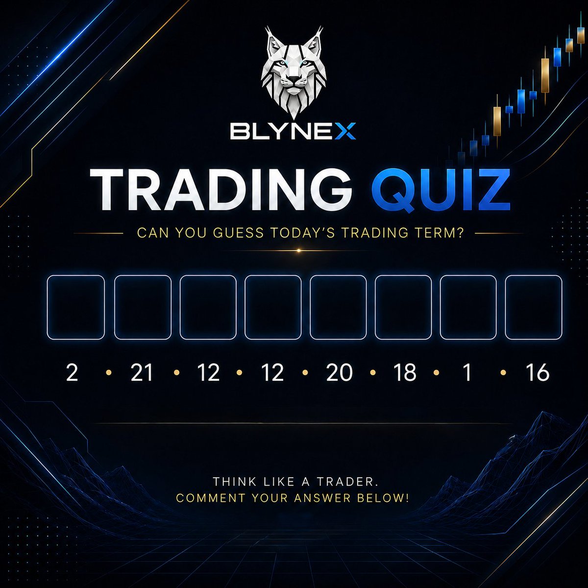 Blynexex's tweet photo. 🧩 TRADING QUIZ #5

Only true traders will crack today's trading term. 👀

🔍 Hint: It's a classic market trap that catches traders who believe the price is about to keep rising.

Think you know it? Drop your answer in the comments! 👇

#TradingQuiz #Blynex #CryptoTrading #PriceAction