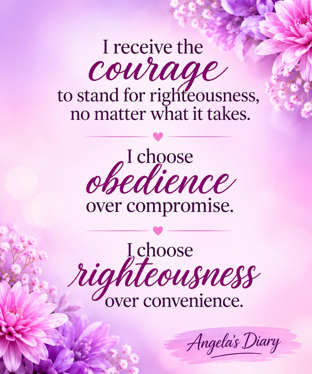 angelaebosele's tweet photo. I choose righteousness over convenience. https://t.co/xg7jAmmcJo