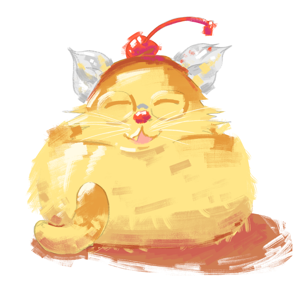 Nickkj004's tweet photo. Pudding cat https://t.co/u5BioJvHkc
