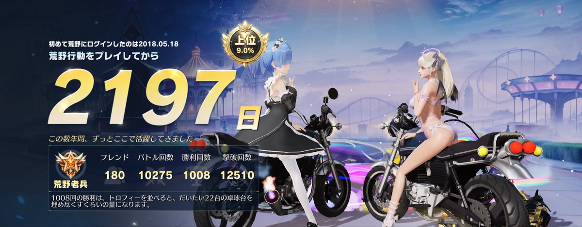 Aaa_twin_320's tweet photo. ゲームやめた方がいいレベルの撃破数やけどやーめーませんっ！笑 https://t.co/TJxTY0OBmY