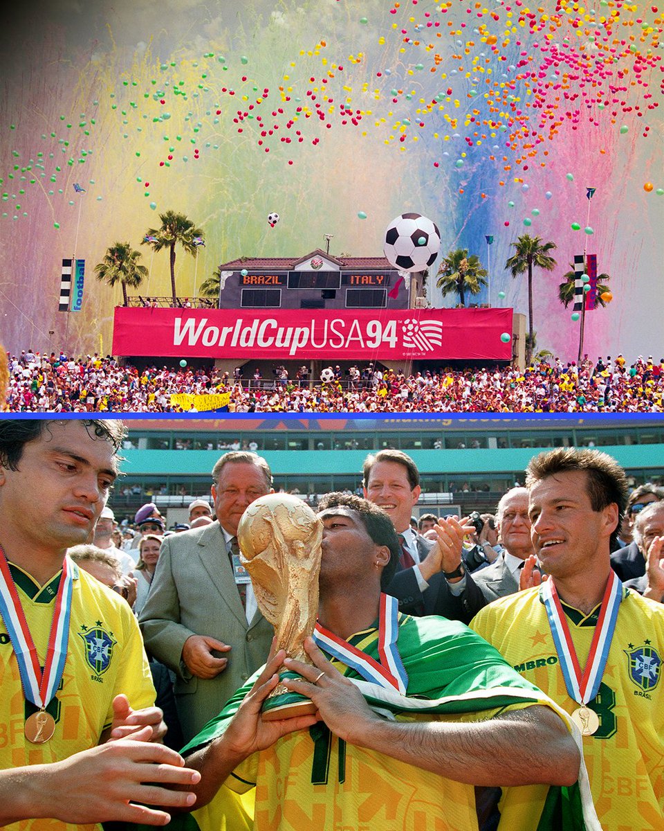 FIFAcom's tweet photo. The 1994 @FIFAWorldCup final took place #OnThisDay 32 years ago! 🏆

Three decades later, the FIFA World Cup final will be taking place in the US once again, at the New York New Jersey Stadium on 19 July 🇺🇸 https://t.co/55dMM8deeI
