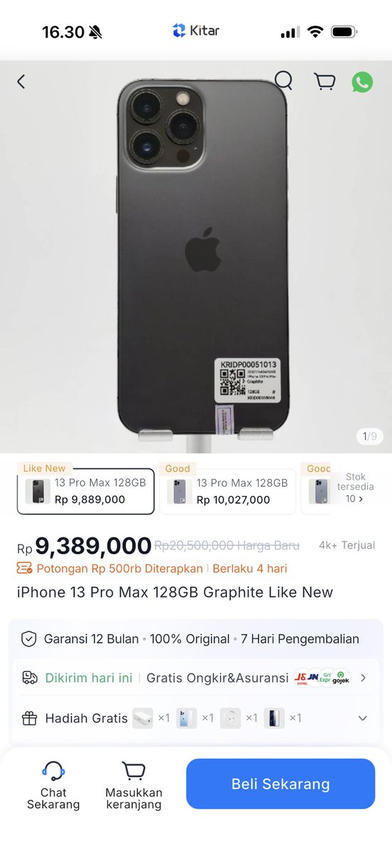 iwalysmh's tweet photo. Yang lagi cari iphone second menurutku wajib download aplikasi ini sih!😭🙏🏻 https://t.co/BsB9bRvR7Q