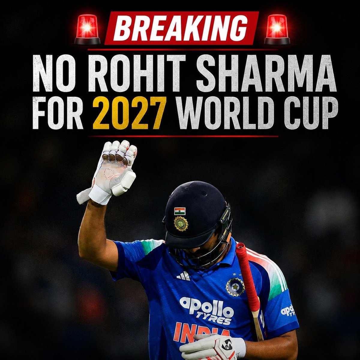 UpdatesHub2025's tweet photo. Lord’s ODI could be Rohit Sharma's final Match for India*

The selectors have conveyed him he’s not part of the 2027 World Cup plans.

#RohitSharma #Cricket #femboy https://t.co/AxG6YqQV0c