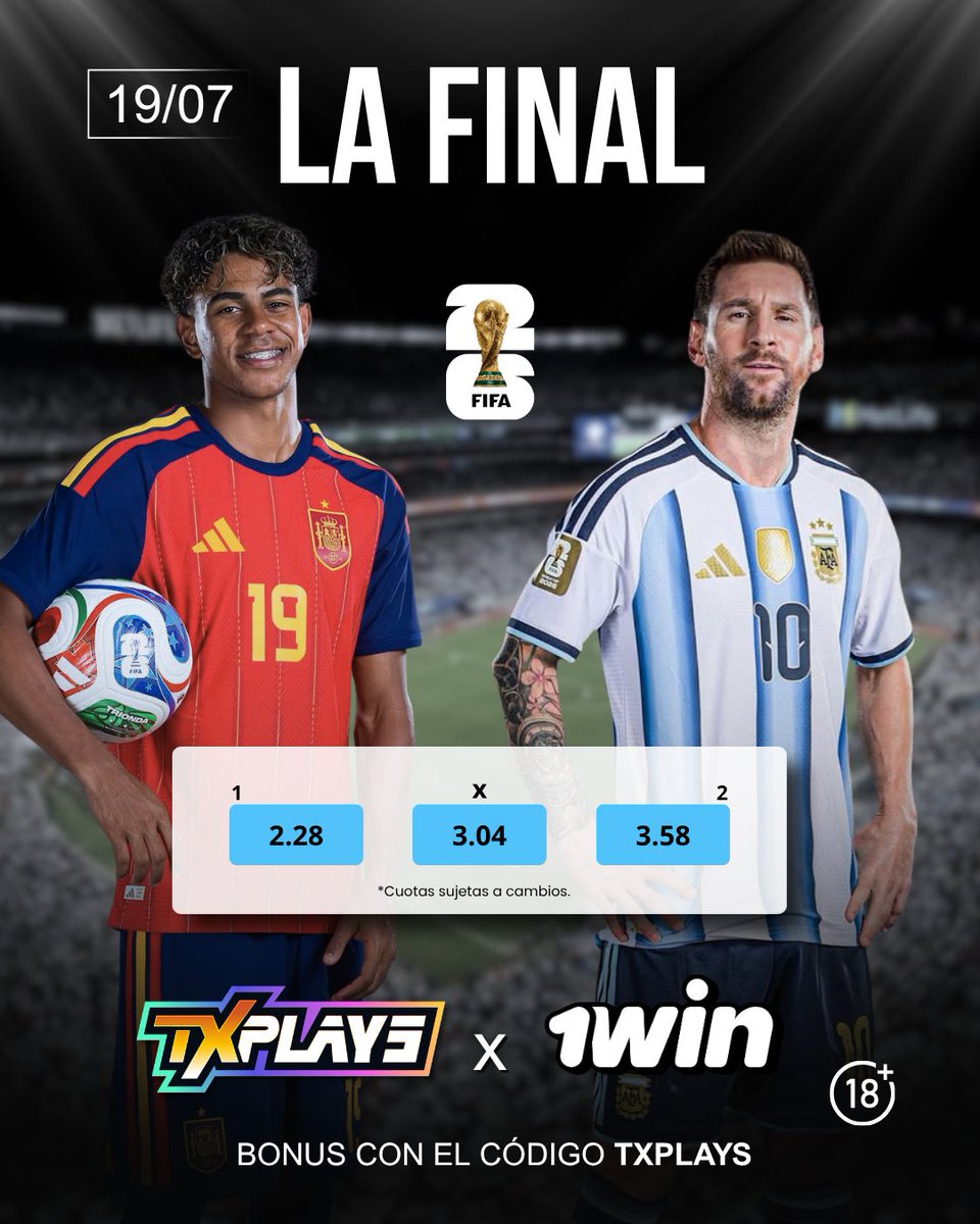 txplaysar's tweet photo. 🇪🇸 vs 🇦🇷  
Se viene la gran final. https://t.co/kNdkMt8fyb