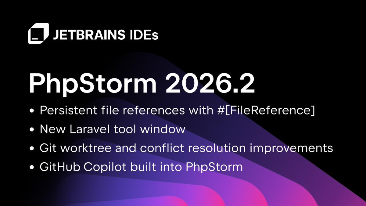 PhpStorm, a JetBrains IDE tweet media
