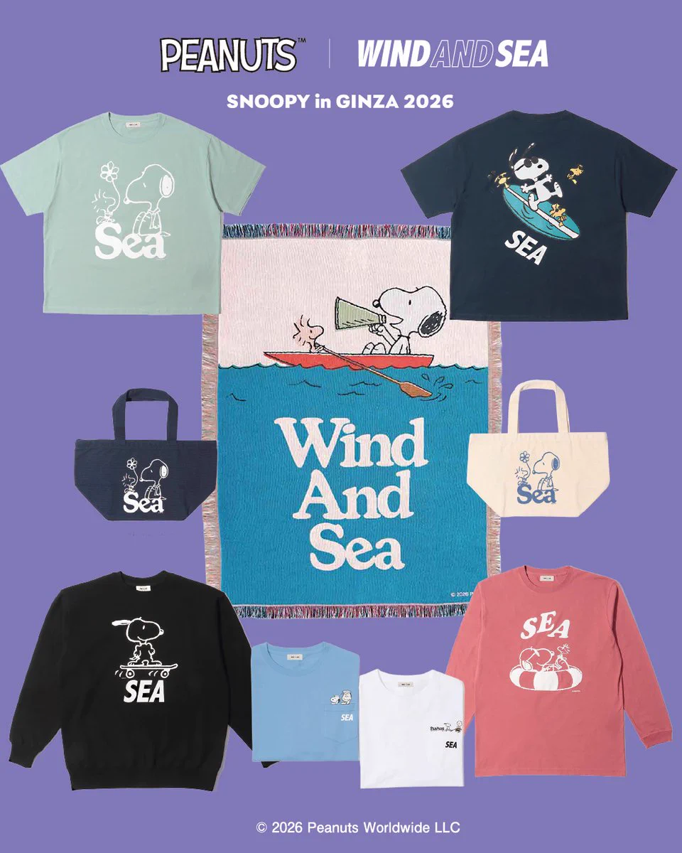 【新品】スヌーピー in 銀座 2020 ⭐︎ WIND AND SEA Tシャツ WIND AND SEA on X: 