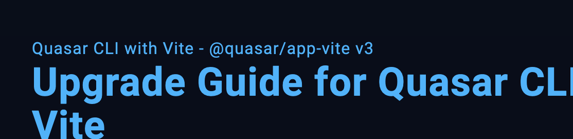 Quasar Framework tweet media