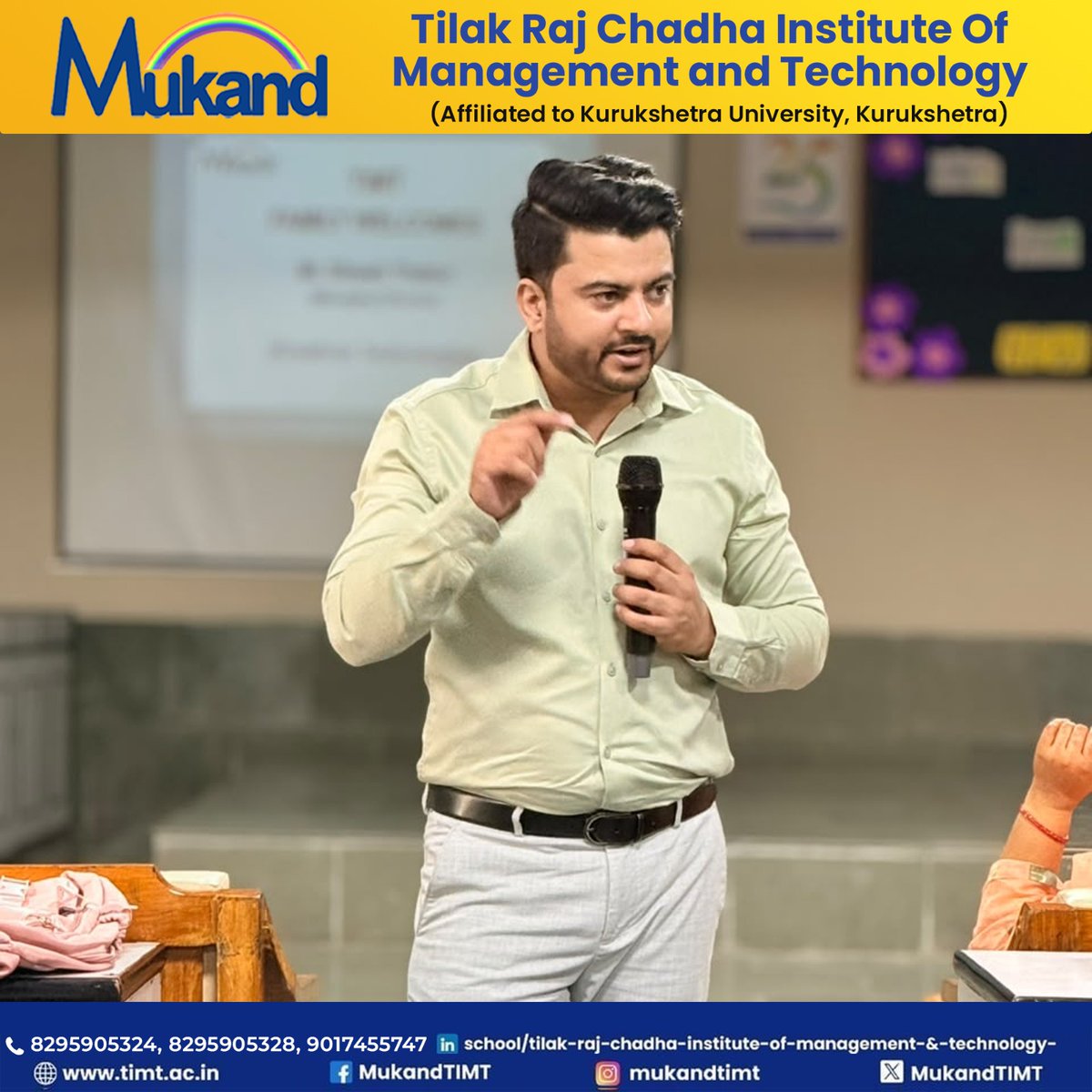 MukandTIMT's tweet photo. A big thanks to Mr. Dinesh Thakur, Managing Director, Kreativan Technologies, for sharing his expertise and practical insights
#TIMT #MukandGroup #GuestLecture #DataAnalytics
#BBA #MBA #ArtificialIntelligence #LearningBeyondClassroom #StudentDevelopment https://t.co/W0u2Tux8Pl