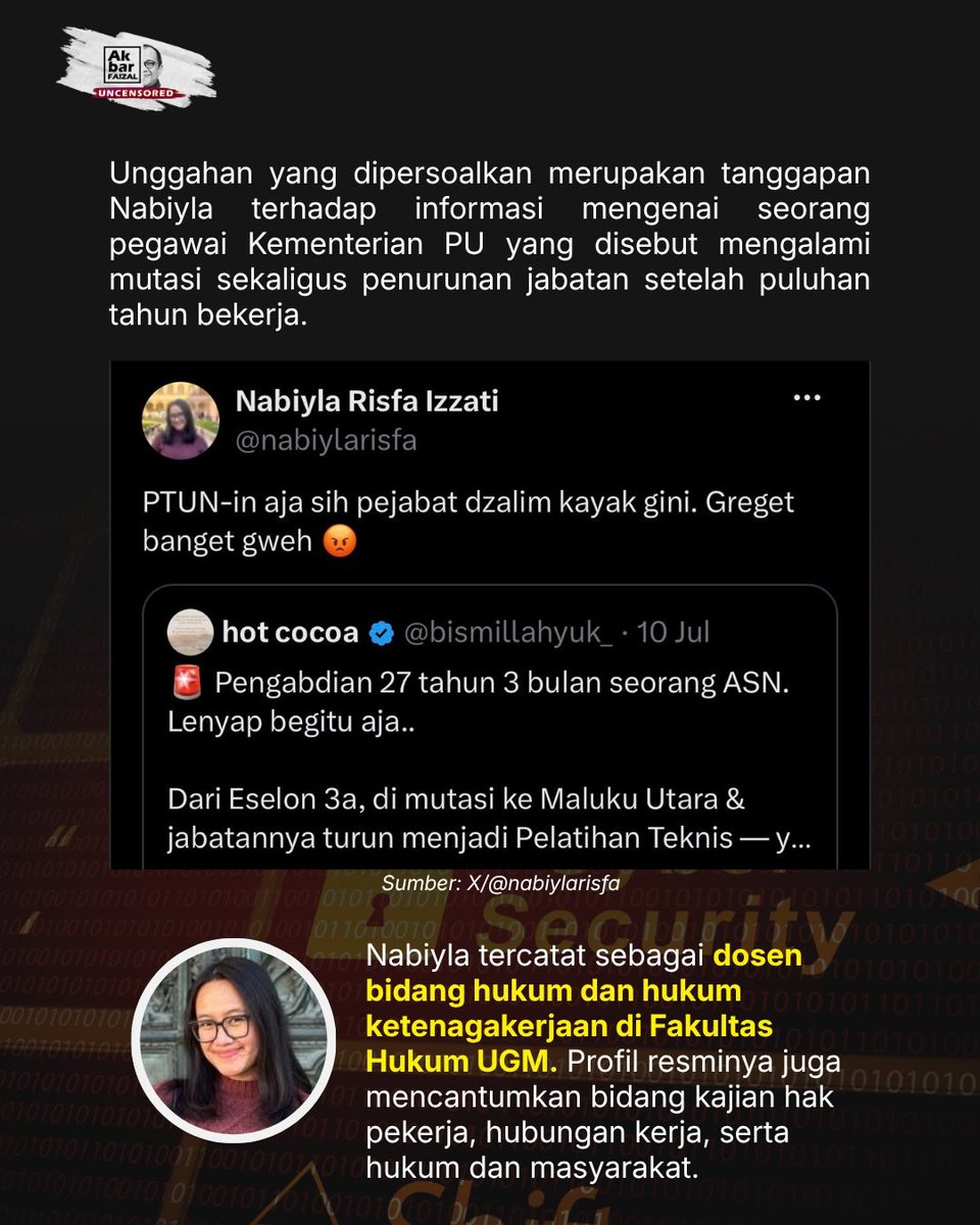 Naandaa27's tweet photo. Sebarkan lur !
Fir'aun lagi panik karena keborokannya dibongkar.
Ngancem2 DosenUGM, jangan2 diantara kalian ada juga yg diancam https://t.co/eI7JDa68ke