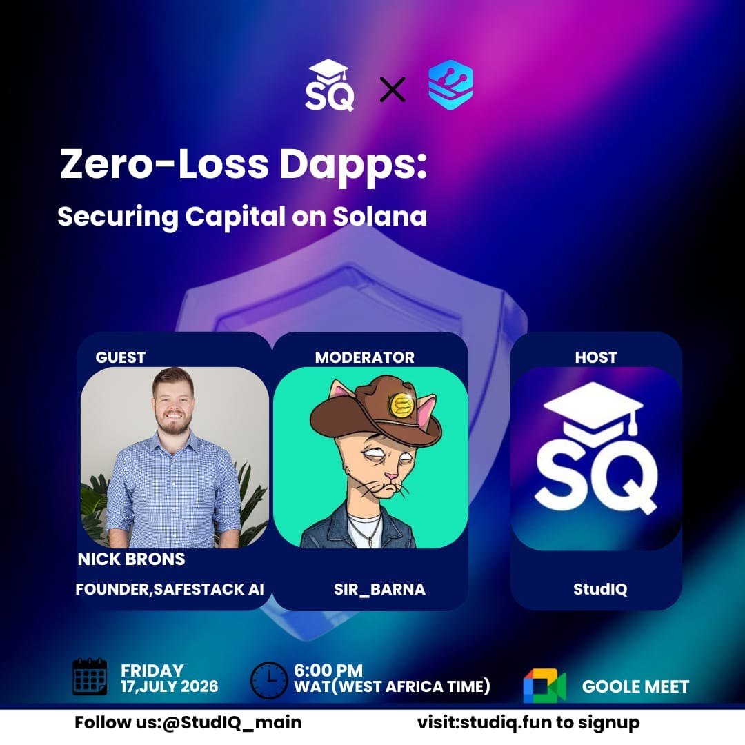 StudIQ_main's tweet photo. The wait is over. Today is the day. π
After months of offline focus, StudIQ is back, and we're locking down campus security.
Join us and @nickbronsdoteth from @SafeStackAI to hack-proof your hustle.
π
Today, 6:00 PM WAT π Register: https://t.co/MiWB4q7xCK
#StudIQ https://t.co/kEFFPMYGAf