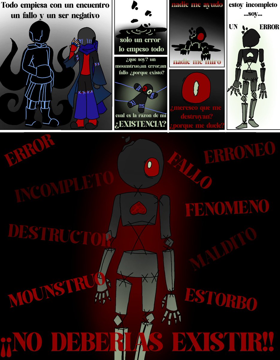 JOKERBb1314245's tweet photo. Un remake de un comic del pasado aver si ahora si interesa

"EL PASADO DE NOXA"
"¿Existencia?"
#shipchild #art #skeletonoc #utmv #undertale #noxasans #errormare #errorsans #nightmaresans
[1/??] https://t.co/V0xgYXlYd5