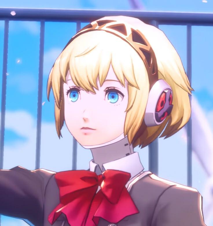 ElisaYoshizawa's tweet photo. Aigis est trop mignonne, pourquoi le cast de Persona 3 est si cool ??💙 https://t.co/QUWV45cIQl