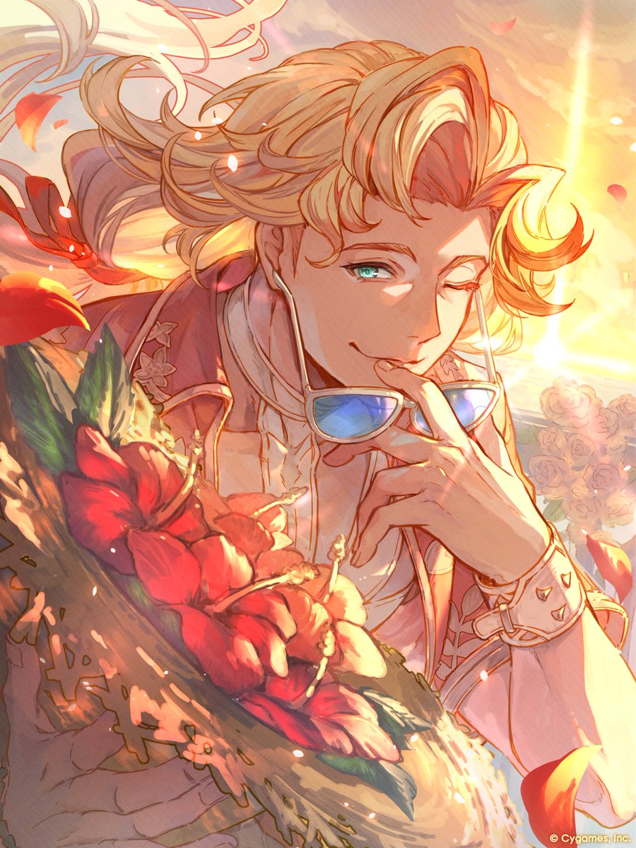 granbluefantasy's tweet photo. 【グランブルーファンタジー】現在開催中のグランデフェスでは、SSレア「アートマン」(水着バージョン)が登場！アウギュステで初めての夏を満喫するアートマン。新鮮な体験を通して、サンカラとの思い出が蘇る──「空の民」としての夏を楽しむアートマンの姿を、ぜひ見届けてくださいね！ #グラブル https://t.co/E6l1kPrB7w