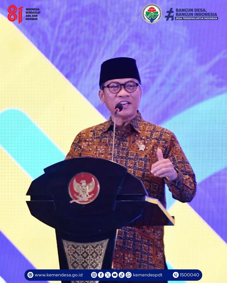 kemendespdt's tweet photo. Koperasi Desa/Kelurahan Merah Putih diproyeksikan menjadi pusat kegiatan ekonomi desa yang memperkuat kesejahteraan masyarakat. Mendes PDT Yandri Susanto menegaskan, 80% hasil usaha KDKMP akan kembali kepada masyarakat desa, sementara 20% menjadi Pendapatan Asli Desa (PADes) https://t.co/qTXoMg5zov