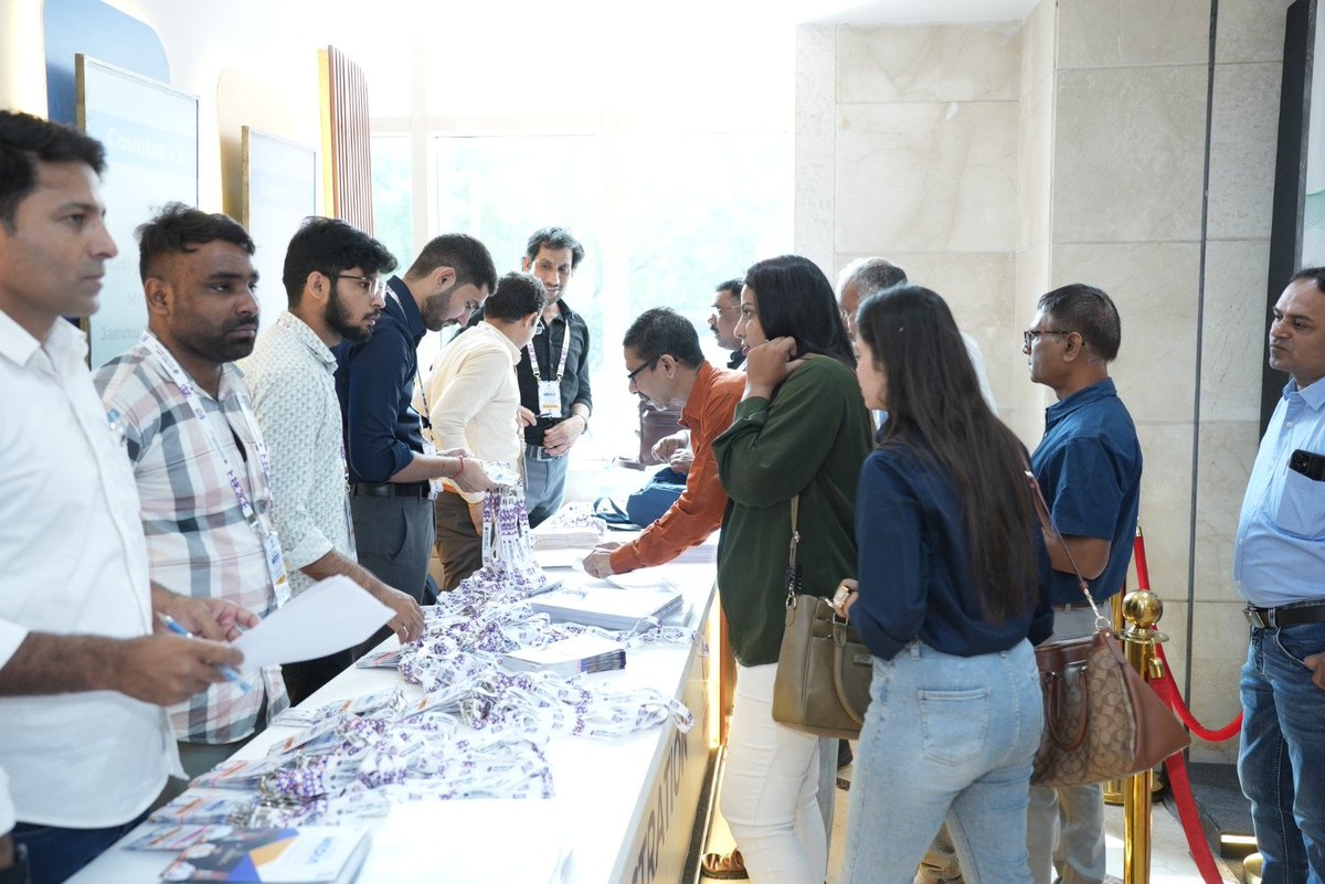 ECISVEEP's tweet photo. Connecting Stakeholders, Strengthening Democracy: The Role of Media in Elections ✨

Participants from across the country register for the All India Media Conference 2026 at IIIDEM, New Delhi. The conference brings together media professionals and election officials to strengthen informed, credible and citizen-centric electoral communication.

#ECI
