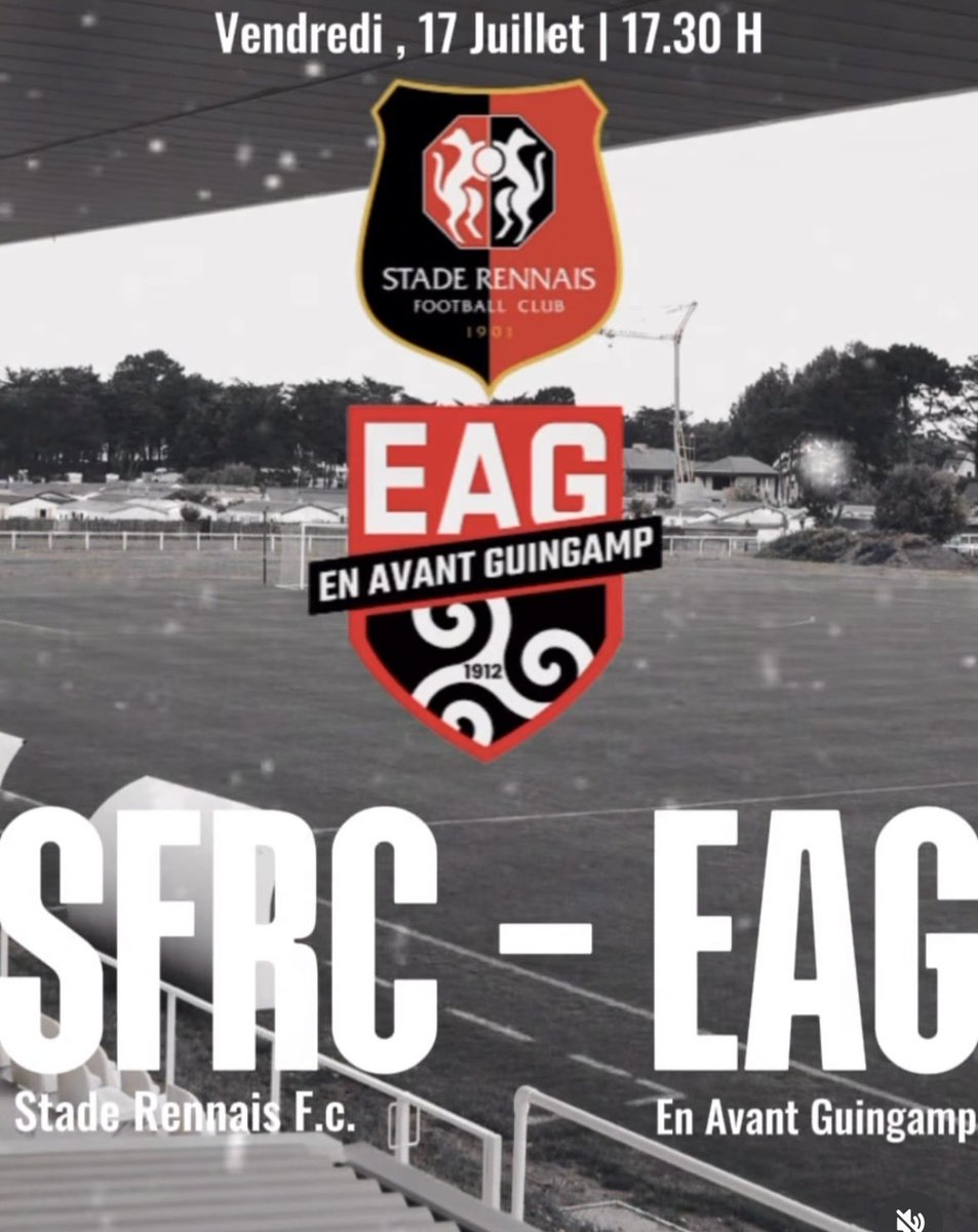 FCDinard's tweet photo. Match amical Stade Rennais - En Avant Guingamp aujourd’hui à 17h30 stade Paul Audrin (au Port Blanc) à Dinard. Place à 10€ @staderennais @EAGuingamp #staderennais #eaguingamp #football #ligue1 #villededinard dinardvillesportive #matchamical https://t.co/Nlpn1wkLqB