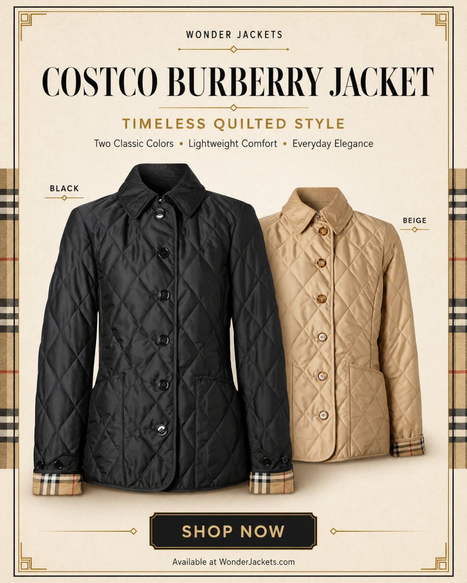 wonderjackets's tweet photo. 🧥 Timeless style meets everyday comfort with the Costco Burberry Jacket. A versatile outerwear essential designed for effortless fashion and all-season wear.

#BurberryJacket #Streetwear #Fashion #Outerwear #wonderJackets https://t.co/ajZ6meabSC
