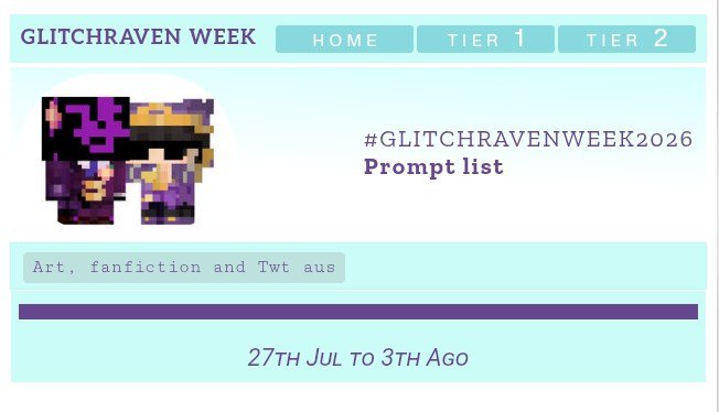 crownnibal's tweet photo. Hey! So, we've been working on this dynamic idea for #glitchraven / #aldash artist and writers

(^_^)     more info: https://t.co/2npbCQLEcZ 
#Glitchravenweek2026 https://t.co/6JYMOcoY8e