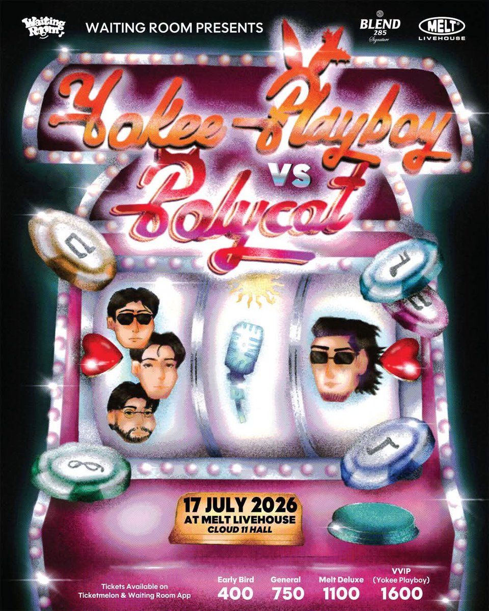 nutchanka's tweet photo. หาบัตร Melt Livehouse Cloud 11 Hall: Yokee Playboy vs Polycat
1 ใบค่ะ ขอแบบนัดเจอหน้าคอนค่ะ
#YokeePlayboy
#polycat
#meltlivehous https://t.co/qmICBD4KfT