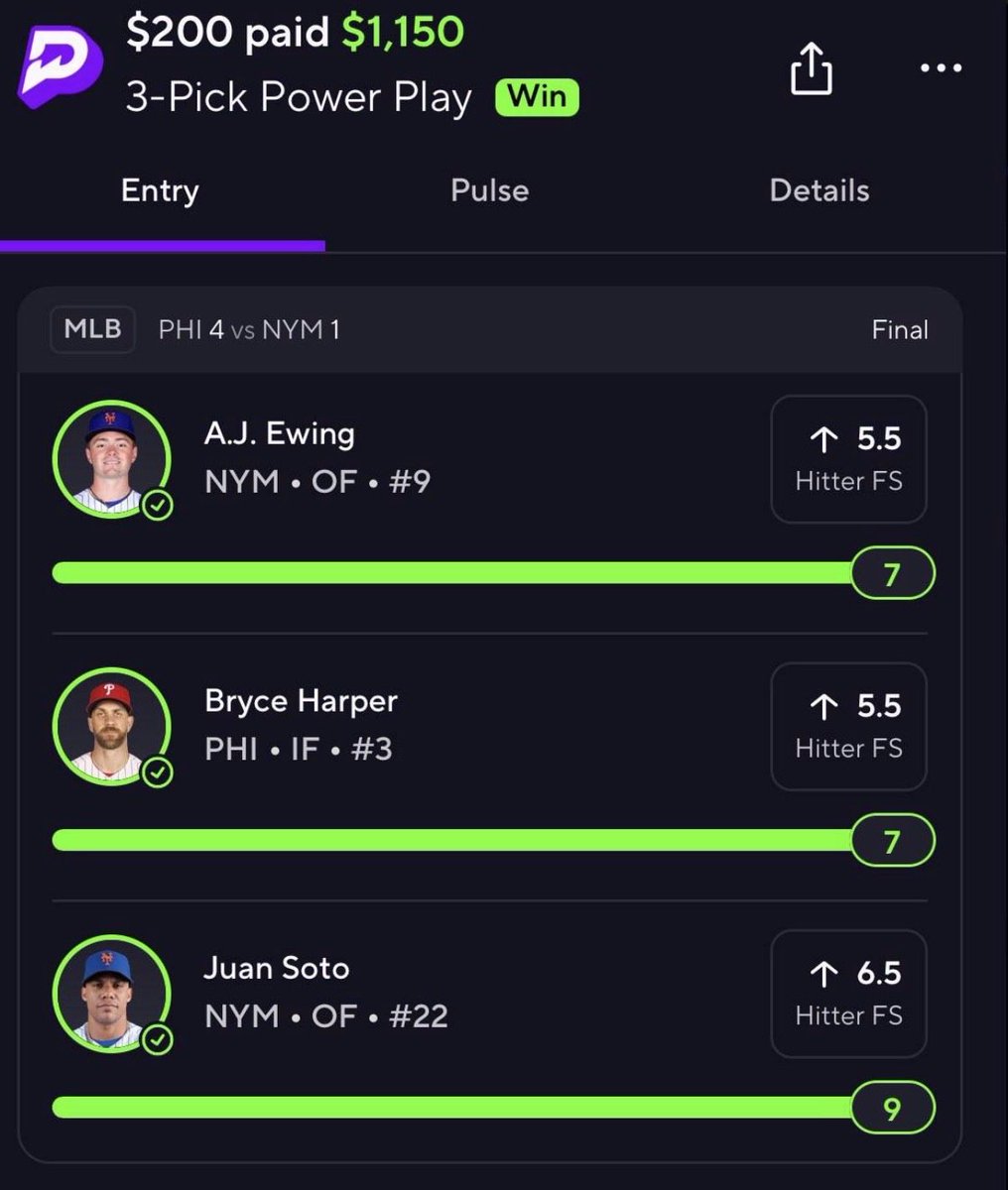 treyissharpp's tweet photo. WELCOME BACK MLB. ⚾️💜

First VIP free play? 💥 CASH.

VIP is FREE right now🤑, do you hate free money? LINK👇🔗
https://t.co/s8swTM28P1 https://t.co/gKcSBS2eXF