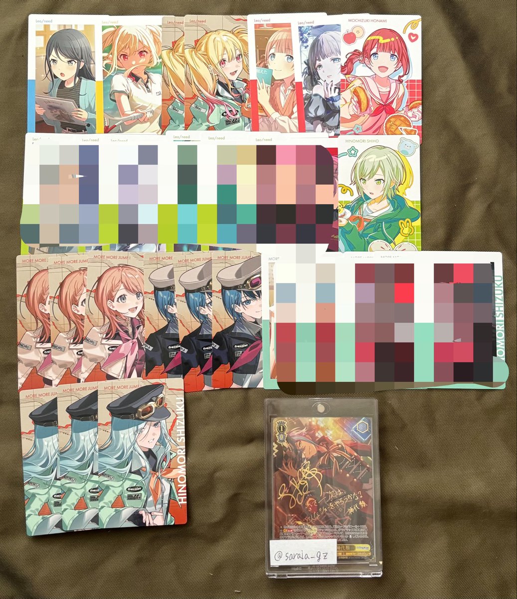 sarala_gz's tweet photo. 【交換/譲渡】プロセカ　エピカ epick card 箔押し

譲→ミク/リン/レン/ルカ/MEIKO/一歌/咲希/志歩/穂波/みのり/遥/雫/こはね/彰人/えむ/寧々/類/まふゆ/瑞希
求→MEIKO/咲希/司/えむ/寧々/類 or 100円/枚+送料

詳細リプ
ご質問含め、お気軽にお声掛けください。 https://t.co/vy4Dwk0XEr