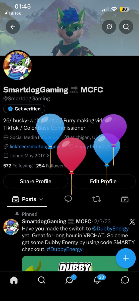 SmartdogGaming's tweet photo. It’s my birthday https://t.co/eKo2mD742i