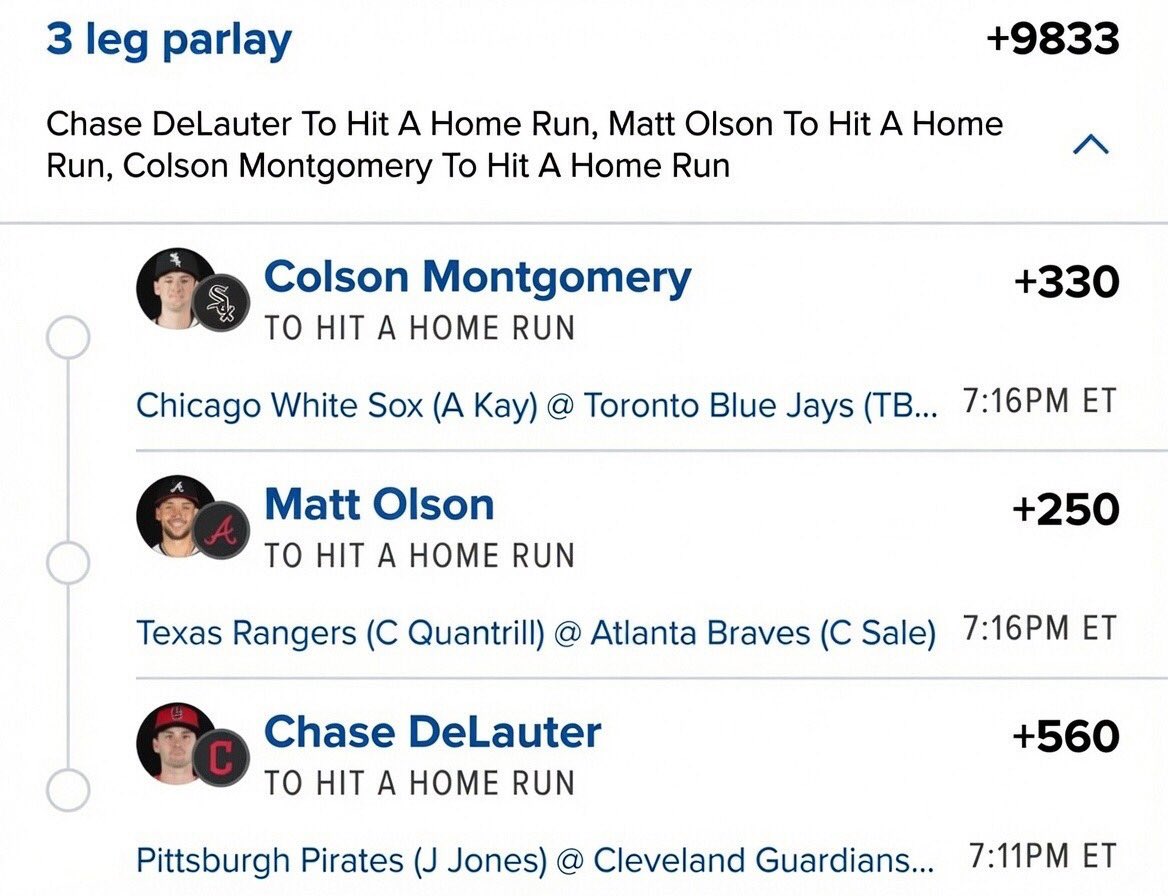PryncrRichie's tweet photo. #MLBBetting Y’all Make Sure You Don’t sleep on this one  @Playbook 

#Gambling𝕏 https://t.co/JTa0L4SVwP