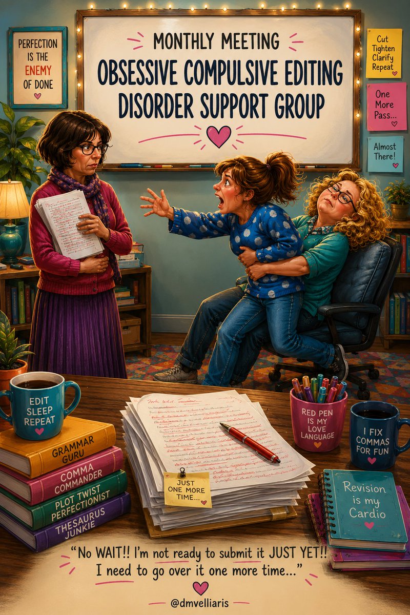dmvelliaris's tweet photo. #editing, #editinghumor, #editorlife, #editingprocess, #writerslife, #writingcommunity, #writingtips, #amwriting, #authorlife, #bookstagram, #creativewriting, #firstdraft, #revision, #proofreading, #grammar, #academicwriting, #teacherlife, #education, #humor, #perfectionism https://t.co/mcnXUcAGfL