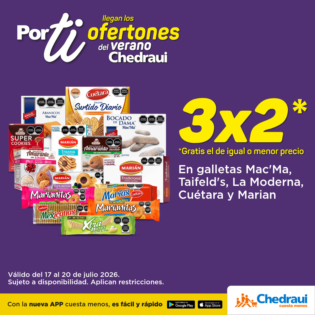 Chedrauioficial's tweet photo. 🍪 Cada antojo tiene su galleta favorita y en Chedraui encuentras una gran variedad para compartir, disfrutar o acompañar tu café. ¡Descúbrelas! 😋https://t.co/BlLlzAko9x  #Chedraui #Galletas https://t.co/yMBD1GqKDA