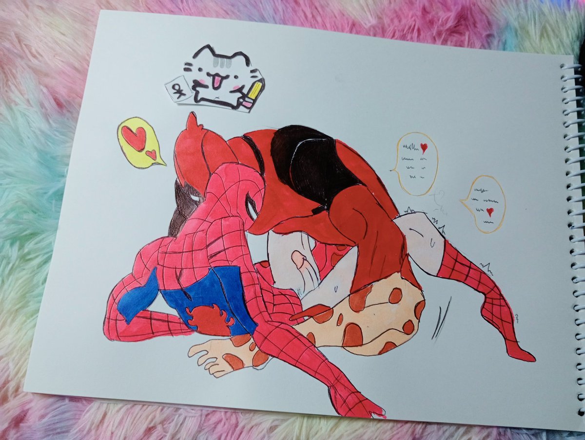 VictorMace45130's tweet photo. #spiderman  #deadpool #dibujo ya por fin los publique 💞 https://t.co/j5ediB9toM